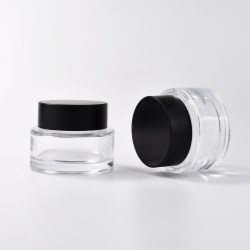 Luxury Glass Cosmetic Jar with Lid 50 ml